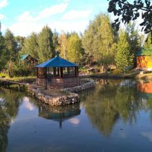 Остекление красивой беседки Остекление красивой беседки